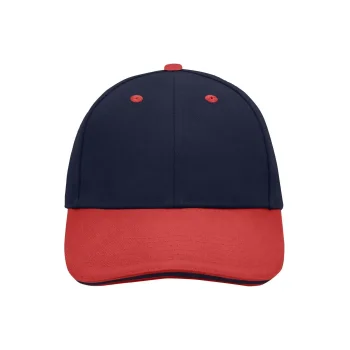 Cappellino baseball personalizzato con logo - 6 Panel Sandwich Cap
