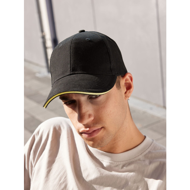 Cappellino baseball personalizzato con logo - 6 Panel Sandwich Cap