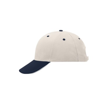 Cappellino baseball personalizzato con logo - 6 Panel Sandwich Cap