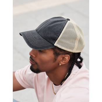 Cappellino baseball personalizzato con logo - 6 Panel Vintage Trucker