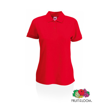 Polo da Donna Fruit Of The Loom Personalizzabile Cotone Poliestere