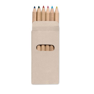 Matita personalizzata con logo - ABIGAIL - Set 6 matite colorate