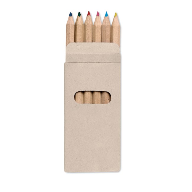 Matita personalizzata con logo - ABIGAIL - Set 6 matite colorate