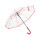 Ombrello trasparente personalizzabile Fare con apertura automatica Windproof