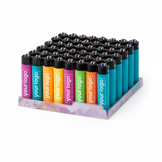 Accendini personalizzati con protezione bambini e regolatore fiamma