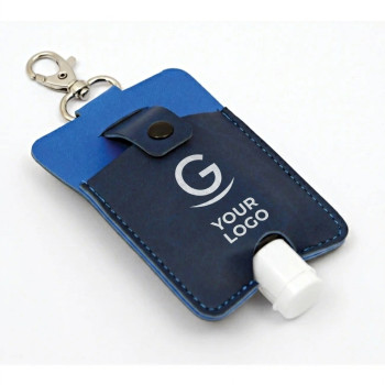 Gel Igienizzanti personalizzati con logo - Accessorio gel igienizzante personalizzabile Reflexa con moschettone e flaconcino