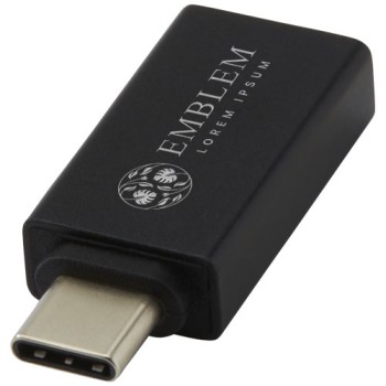 Gadget pc personalizzati con logo - Adattatore da USB-C a USB-A 3.0 in alluminio Adapt