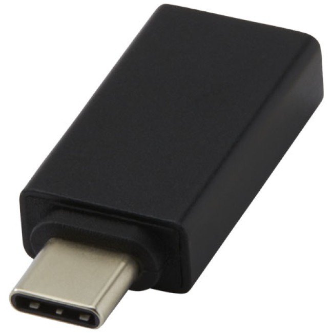 Gadget pc personalizzati con logo - Adattatore da USB-C a USB-A 3.0 in alluminio Adapt