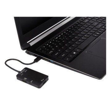 Gadget pc personalizzati con logo - Adattatore multimediale Tipo-C in alluminio ADAPT (USB-A/Tipo-C/HDMI)