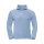 Polo mezza zip personalizzabile Russell in tessuto felpato con tasche