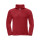 Polo mezza zip personalizzabile Russell in tessuto felpato con tasche