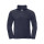 Polo mezza zip personalizzabile Russell in tessuto felpato con tasche