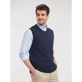 Adults' V-Neck Sleeveless Knitted Pullover