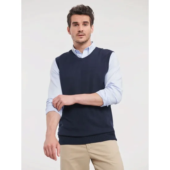 Adults' V-Neck Sleeveless Knitted Pullover
