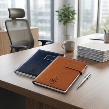 Agenda giornaliera 2026 personalizzata - Agenda a portafoglio personalizzabile 17x24cm con copertina iguana e bordo ecru