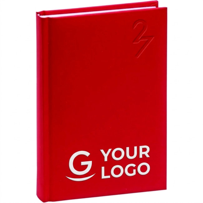 Agenda giornaliera 2027 personalizzata - Agenda giornaliera 14,3x20,3 cm con copertina imbottita e carta FSC