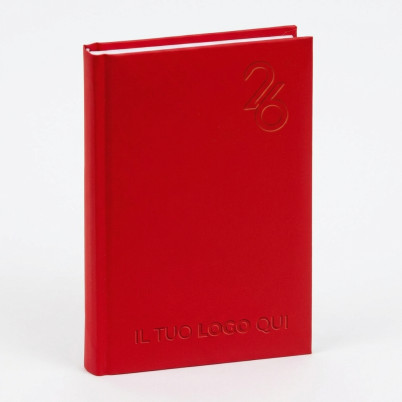 Agenda giornaliera a quadretti 17x24 cm copertina rigida FSC made in Italy