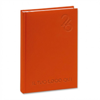 Agenda giornaliera 2026 personalizzata - Agenda giornaliera A5 14x20cm multilingue copertina imbottita e carta FSC