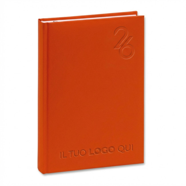 Agenda giornaliera 2026 personalizzata - Agenda giornaliera A5 14x20cm multilingue copertina imbottita e carta FSC
