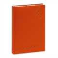 Agenda giornaliera A5 14x20cm multilingue copertina imbottita e carta FSC