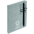 Agenda giornaliera canvas 14,3×20,3 cm  in cartoncino riciclato con rubrica