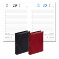 Agenda giornaliera Canyon 17x24 cm con copertina a portafoglio e cuciture a contrasto