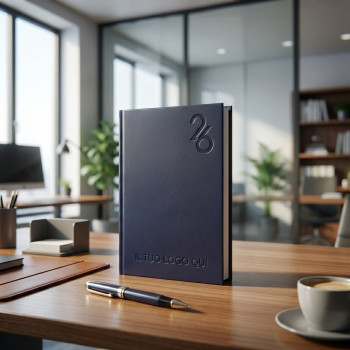 Agenda giornaliera 2026 personalizzata - Agenda giornaliera personalizzabile 17x24cm copertina rigida e carta FSC 