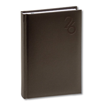 Agenda giornaliera 2026 personalizzata - Agenda giornaliera personalizzabile copertina imbottita formato compatto multilingue