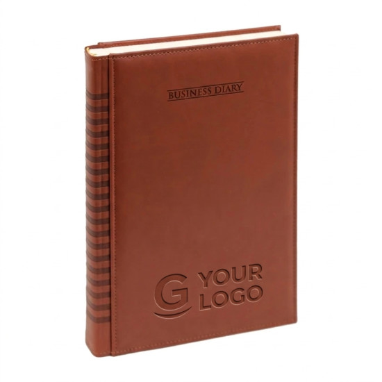Agenda giornaliera personalizzabile formato 17x24 cm copertina imbottita 