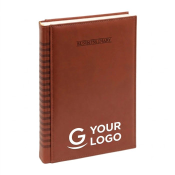 Agenda giornaliera 2027 personalizzata - Agenda giornaliera personalizzabile formato 17x24 cm copertina imbottita 
