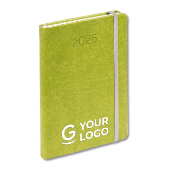 Agenda giornaliera 2027 personalizzata - Agenda giornaliera personalizzabile formato 17x24 cm copertina vivella
