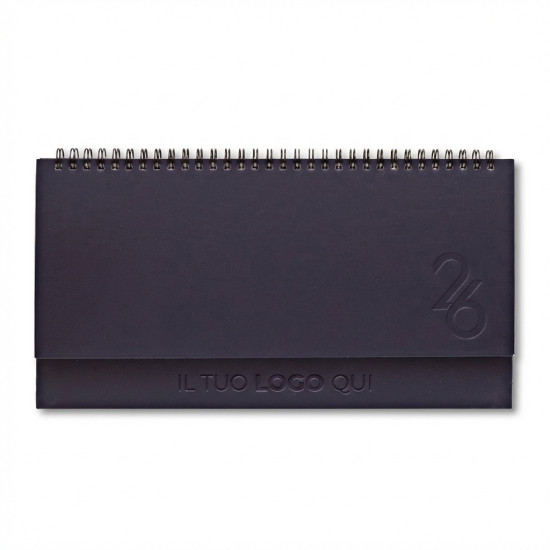 Agenda planning personalizzabile con copertina rigida formato 28,5x11,5 cm