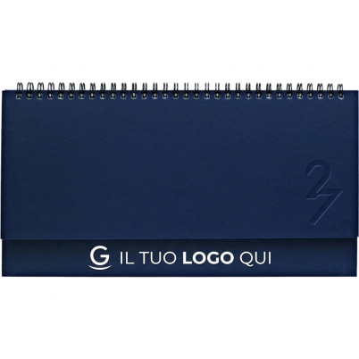 Agenda planning personalizzabile con copertina rigida formato 28,5x11,5 cm