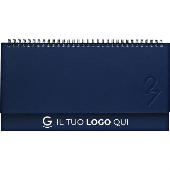 Agenda planning personalizzabile con copertina rigida formato 28,5x11,5 cm