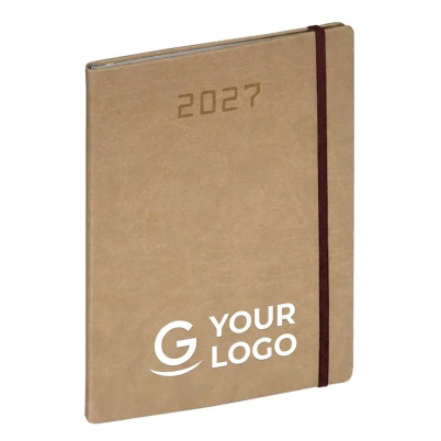 Agenda settimanale 2026 con copertina flessibile ed elastico 17 x 24 cm