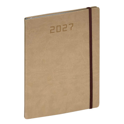Agenda settimanale 2026 con copertina flessibile ed elastico 17 x 24 cm