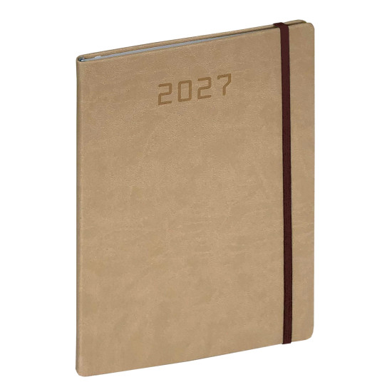Agenda settimanale 2026 con copertina flessibile ed elastico 17 x 24 cm