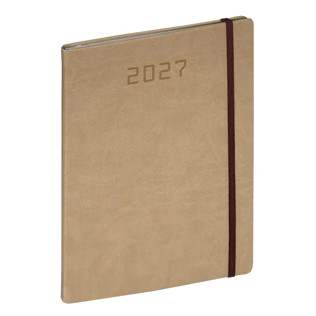Agenda Settimanale 2027 personalizzata - Agenda settimanale 2026 con copertina flessibile ed elastico 17 x 24 cm