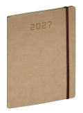 Agenda settimanale 2026 con copertina flessibile ed elastico 17 x 24 cm
