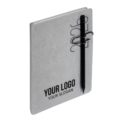 Agenda settimanale Canvas 17×24 cm in cartoncino riciclato FSC con grafica blu