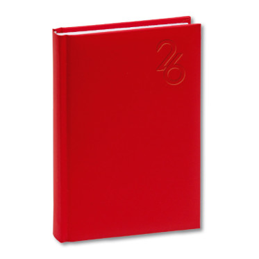 Agenda settimanale 2026 con copertina imbottita e formato ampio 19,5 x 26,5 cm