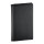 Agendina settimanale tascabile personalizzabile in pelle nera di vitello 8 x 15 cm
