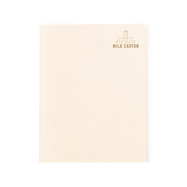 Taccuino ecologico in carta riciclata da cartoni del latte