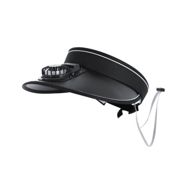 Visiera personalizzabile con ventilatore ricaricabile 3 velocità regolabile