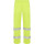 Pantaloni personalizzabili alta visibilità giallo fluorescente con fascia elastica regolabile