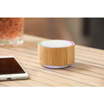 Speaker altoparlante personalizzato con logo - Altoparlante Sharon | Cassa in bambù | Wireless