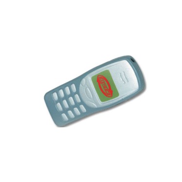 Gadget scontato personalizzato con logo - Antistress  a forma di cellulare in colore grigio.