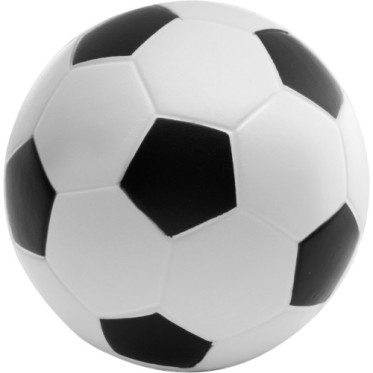 Gadget per persona wellness personalizzati con logo - Antistress palla calcio, in PU Elijah