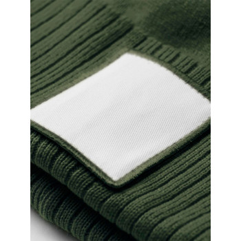Appliqué Patch Pom Beanie