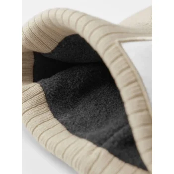 Appliqué Patch Pom Beanie